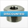 1" x 1/2" Threaded Hex Bushing, Forged Stainless Steel 316, 3000#