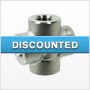 1/2" Threaded Cross, Forged Stainless Steel 304, 3000#