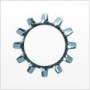 M2 External Tooth Lock Washer, Spring Steel, Zinc Plated