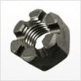 1/2"-13 Heavy Slotted Nut, ASTM A194 Grade 2H, Plain