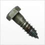 1/2"-6 x 10" Hex Lag Screw, Low Carbon Steel, Plain