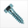 5/8"-5 x 2 1/2" Hex Lag Screw, Low Carbon Steel, Zinc Plated