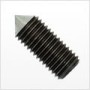 1/4"-20 x 1/4" Cone Point Socket Set Screw, Alloy Steel, Plain