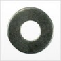 #12 USS Flat Washer, Carbon Steel, Plain