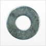 #6 SAE Flat Washer, Carbon Steel, Zinc Plated