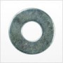 M16 Flat Washer, Hardened Steel, Zinc Plated