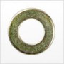 1/4" Structural Flat Washer, ASTM F436 Hardened Steel, Zinc Plated Yellow