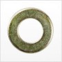 M5 Flat Washer, Hardened Steel, Zinc Plated