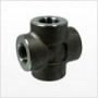 3/8" Threaded Cross, Forged Carbon Steel A105, 2000#