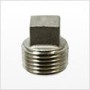 2 1/2" Square Pipe Plug, Stainless Steel 316, Threaded, 150#, MSS-SP-114