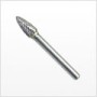 1/8" Miniature Carbide Bur, Rounded Tree Shape, SF-42L2, Double Cut